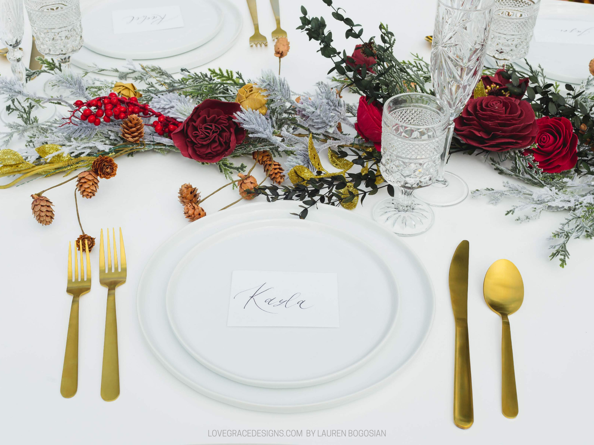 Christmas Tablescape Ideas for Christmas Dinner | Love, Grace